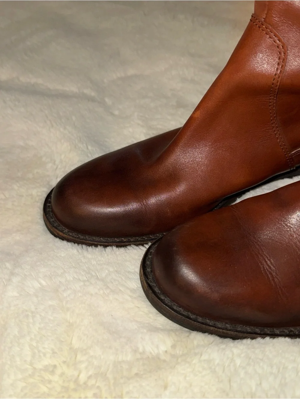 Vince Camuto Cognac Brown Over-the-Knee Riding Boots